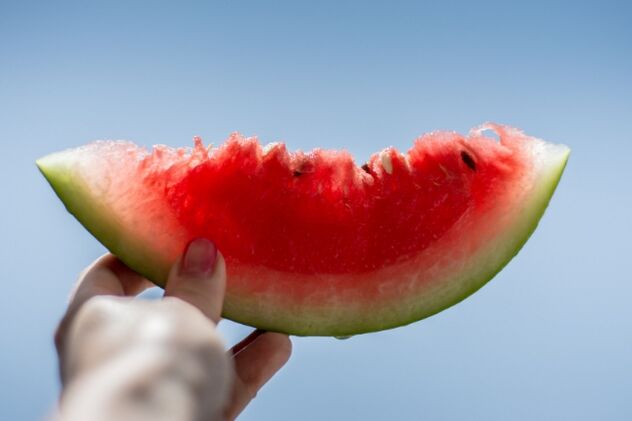 vattenmelon skiva